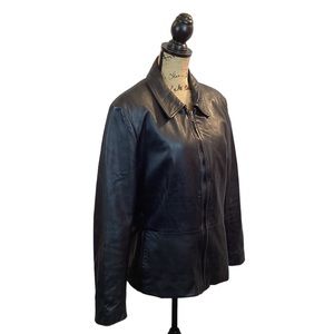 Leather Limited Black Leather Jacket With Liner Womans
